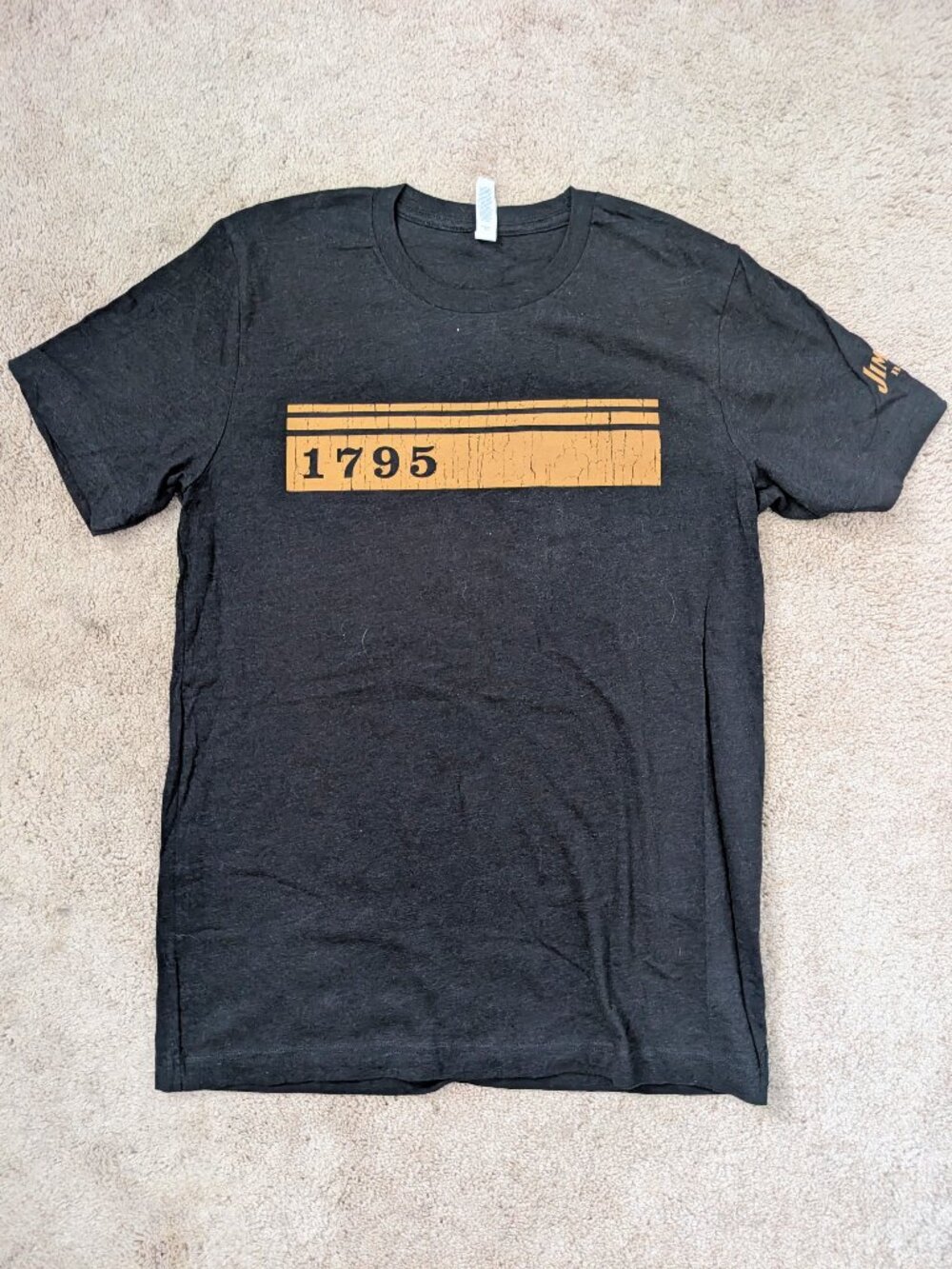 Jim Beam 1795 Black and Gold T Shirt